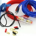 thumbnail image 4 of Installation Kit For Car Audio Subwoofer Amplifier, Professional Gauge Amplifier Wiring Ensures High Performance, AGU Fuse Holder Offers Overload Current Protection, Red, Blue, 4 of 5