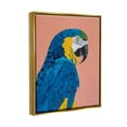 thumbnail image 3 of Stupell Industries Bold Parrot Wildlife Portrait Painting Metallic Gold Floating Framed Canvas Print Wall Art, Design by Pamela Munger, 3 of 8