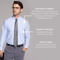 thumbnail image 5 of Camisa de vestir Van Heusen Oxford Solid Regular Fit para hombre Cayenne, 5 of 5