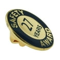 thumbnail image 3 of Gold and Navy 27 Year Safety Award Enamel Lapel Pin, 3 of 3