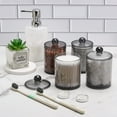 thumbnail image 4 of 1/2/3/4 Pcs Plastic Acrylic Bathroom Vanity Countertop Canister Jars with Storage Lid, Apothecary Jars Qtip Holder Makeup Organizer for Cotton Balls,Swabs,Pads,Bath Salts, 4 of 10