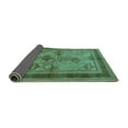 thumbnail image 2 of Ahgly Company Indoor Square Oriental Turquoise Blue Industrial Area Rugs, 8' Square, 2 of 4