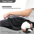 thumbnail image 4 of SCRAWLGOD Zebra Print American Flag Set of 4 Stretch Computer Chair Slipcover with Arm Rest Protector Removable Gaming Chair Covers Dustproof Washable Desk Chair Seat Cover, 4 of 7