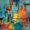 Abstract Color Block, variant on Abstract Texture Bold Color Block Canvas Print, Decor for Living Room, Bedroom, Dining Room, Office, Hotel Lobby, Entryway