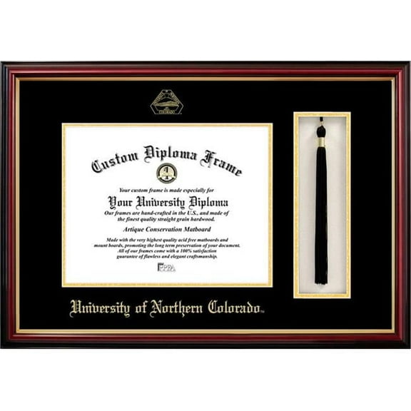 Campus Images CO996PMHGT-108 8 x 10 in. University of Northern Colorado Tassel Box & Diploma Frame