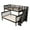 Espresso, variant on imerelez Stairway Twin-Over-Full Bunk Bed with Storage and Guard Rail for Bedroom, White color