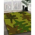 thumbnail image 3 of Ahgly Company Machine Washable Indoor Square Transitional Chocolate Brown Area Rugs, 6' Square, 3 of 7