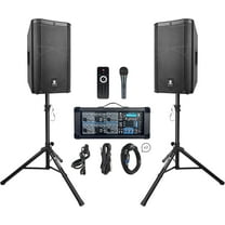 OP PRORECK DEL 126 2000W Bluetooth PA Speaker System Perfect for DJs, Bands, Karaoke, Live Events