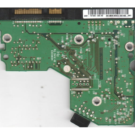WD800BD-22LRA0, 2061-701335-D00 AD, WD SATA 3.5 PCB