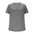 thumbnail image 2 of Jalioing Women's Workout T Shirt Breathable Loose Short Sleeve Athletic Shirts V Neck Quick Dry Sport Tees, 2 of 8