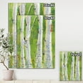 thumbnail image 3 of Designart 'Green Birch Forest' Traditional Canvas Artwork, 3 of 3