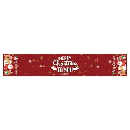 

Kohagoki Christmas Table Runner Merry Christmas Decoration for Home Tablecloth Cover Xmas Ornament Gifts New Year Party 2023