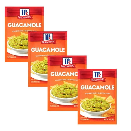 ( 4 Pack ) McCormick Guacamole Seasoning Mix 1 Oz