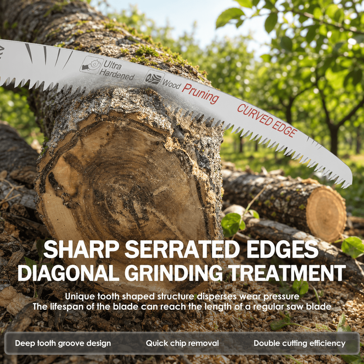 Japanese Teeth Reciprocating Saw Blades, 15-Inch 6TPI for Wood Cutting & Tree Pruning