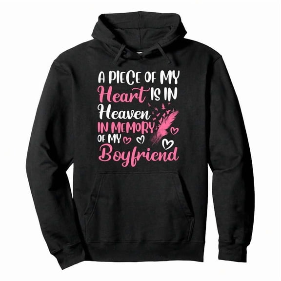 A Piece Of My Heart Is In Heaven In Memory Of Friend Pullover HoodieMen's Summer Hoodie Lightweight & Breathable Pullover,Outdoor Streetwear For Casual & Active Wear