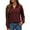 Wine, variant on MIXUE Boho Tops For Women Autumn Winter Solid Color V Neck Lapel Long Sleeve Casual Basic Pullover Shirts For Women T-shirts Activewear,Gray,XL