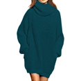 thumbnail image 1 of LAICAIW Robe Chandail Longue Ample à Col Roulé Oversize pour Femmes, 1 of 7