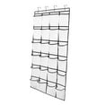 thumbnail image 1 of Organizador de zapatos para colgar sobre la puerta con 24 bolsillos grandes de malla y soporte para zapatos. 55x150cm, 1 of 5