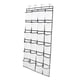 thumbnail image 1 of Organizador de zapatos para colgar sobre la puerta con 24 bolsillos grandes de malla y soporte para zapatos. 55x150cm, 1 of 5