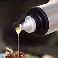 thumbnail image 5 of Rotary Screw Technology Oil Bottle, Clear Scale Visual Design Cooking Oil Dispenser, Stainless Steel & Glass for Kitchen Salads Outdoor Barbecues, Easy to Clean (650ML), 5 of 5