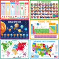 thumbnail image 1 of Manteles individuales SpriteGru para niños, antideslizantes, lavables y reutilizables, 6 unidades, 1 of 7