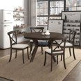 thumbnail image 6 of Wood and Fabric - X Back Design - Kitchen and Dining Setup - 2 Piece Chair Solution, 6 of 6