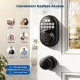 thumbnail image 3 of Veise Keyless Entry Door Lock, Electronic Keypad Deadbolt, Auto Lock, Easy Install, Matte Black, 3 of 8
