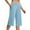 Light Blue, variant on Karight Capri Pants for Women Wide Leg Yoga Pants for Summer Flowy Capris Loose Casual Cropped Pants with Pockets