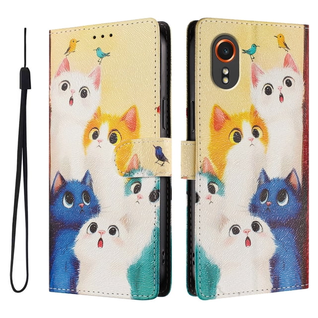 FOXDOCK Funda Tipo Cartera para Samsung Galaxy X Cover 7 con Soporte y Correa – Diseño de Patrones Lindos
