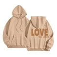thumbnail image 2 of Christian Hoodies for Women 2025 Love Like Jesus Cute Y2K Graphic Hoodie with Pockets Hooded Sweatshirt Women Pullover, 2 of 7