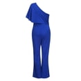 thumbnail image 6 of Giftesty Womens Pants Clearance Women Ladies Solid Cold Shoulder Loose Playsuit Party Jumpsuit Long Trouser, 6 of 9