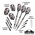 thumbnail image 3 of Viper Sinster 95% Tungsten Soft Tip Dart Set, Smoo, 3 of 5