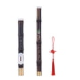 thumbnail image 3 of Detchable Natural Black Bamboo Bawu Ba Wu Transverse Flute Musical Instrument in G Key for Beginner Music Lovers as Gift, 3 of 7