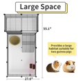thumbnail image 3 of Loft & Partition Cage Indoor Small Animal Habitat With Waterproof Plastic Bottom, 3 of 8