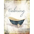 thumbnail image 2 of Grey, Jace 12x14 Gold Ornate Wood Framed with Double Matting Museum Art Print Titled - Calming Sea Bath, 2 of 4