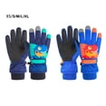 thumbnail image 4 of Sonducket Los guantes de esquí de invierno para niños se mantienen abrigados y secos en las pistas con estos guantes impermeables y resistentes guantes y mitones azul zafiro SG, 4 of 6