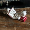 thumbnail image 2 of Halloween Skeleton Statue Gothic Reading Figurines For Indoor Decor Fireplace Bookshelf & Display Halloween Decor Sculpture For Themed, 2 of 4