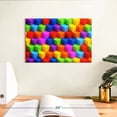thumbnail image 3 of Elephant Stock Multicolored Geometric Boxes Wall Art - Horizontal Canvas Wall Art - Living Room Wall Decor - Abstract Canvas - Orange And Pink Decor - 12" x 8", 3 of 8