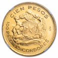 thumbnail image 3 of 1959 Chile Gold 100 Pesos MS-62 NGC, 3 of 3
