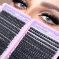 thumbnail image 3 of Segmented False Eyelash Set, 80D+100D Large Capacity Lash Book, Individual Cluster Lashes, D Curl, 3 of 3