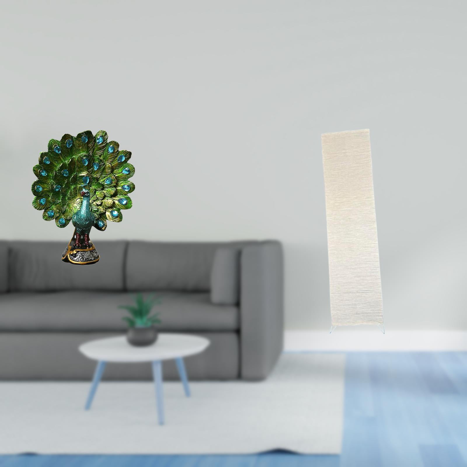 Peacock Statue Desktop Figurine Floor Lamp Shade Resin and Paper Material Perfect for Living Room Bedroom Office Decor