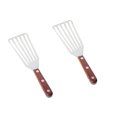 thumbnail image 1 of 2 Piezas Wok Turner Pa Herramienta de Cocina Freír Parril Pescado Filete de Acero DIY Sunnimix Volteador de wok de acero inoxidable, 1 of 8