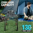thumbnail image 5 of VILLEY Mesa Cuadrada Plegable para Acampar con Bolsa de Transporte, Mesa Cuadrada Ajustable de Aluminio Liviano para Exteriores, Camping, Picnic, Patios Traseros, Barbacoa (S), 5 of 5