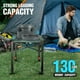 thumbnail image 5 of VILLEY Mesa Cuadrada Plegable para Acampar con Bolsa de Transporte, Mesa Cuadrada Ajustable de Aluminio Liviano para Exteriores, Camping, Picnic, Patios Traseros, Barbacoa (S), 5 of 5