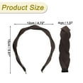 thumbnail image 5 of Unique Bargains Braided Headbands Head Bands for Women's Hair Non-slip Hairhoop Weaving Shape Accessories Coffee Color, 5 of 7