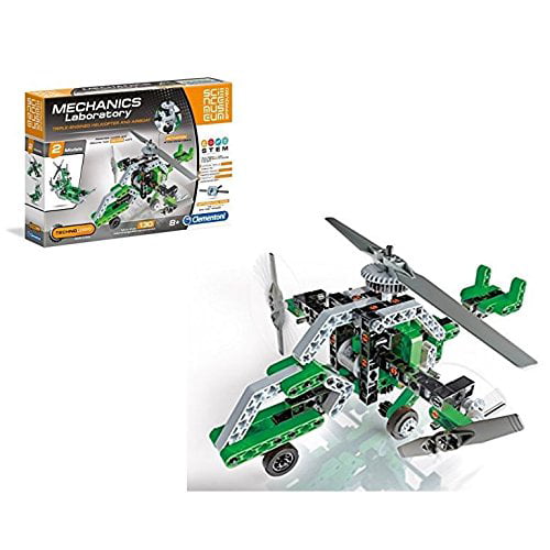 Mechanics Laboratory Helicopter & Airboat By Clementoni Construction Kit Toy 