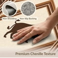 thumbnail image 6 of ODIKA 9'x12' Washable Area Rug Non-Shedding, Easy Care Beige Decorative Abstract Spotted Motif Symmetrical Striped Cow for Master Suite, California King, Under Bed, 6 of 7