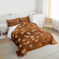 thumbnail image 3 of Homewish Deer Print Bedding Comforter Set 2pcs for Teens Boys Girls,Jungle Animal Twin Comforter Sets Microfiber,Brown White Breathable Bedding Set,Breathable Home Decor,Reversible, 3 of 8