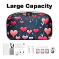 thumbnail image 3 of Valentine's Day USB Organizer Oxford Cloth Waterproof Charger Phone Case Hard Drive Bags USB Case Bag 5.9x9.44x3.14 in Digital Product Storage Organizer, 3 of 6