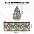 thumbnail image 4 of Xecao Palm Trees and Tropical Print Leather Pencil Case -Stationery Bag Pen Holder for Work & Office, 4 of 5